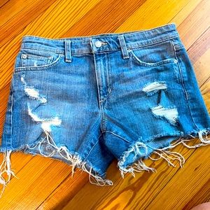 Ripped Jean Shorts